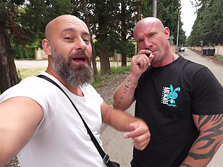 Czech Street Pickup. Double Penetration with a Random Girl.