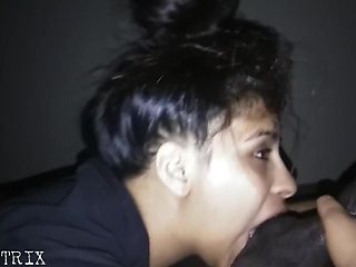 Latina Surrenders to Dark Passion with Intense Oral Ecstasy