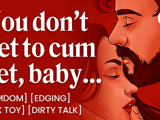 ASMR Audio Porn: Dominant Girlfriend Edges Her Submissive Boyfriend - Teasing & Dirty Talk - Erotic Audio Roleplay for Women