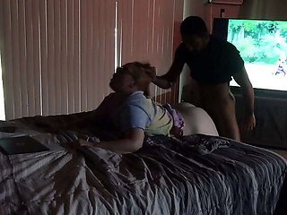 Snow Bunny Tyrik Takes BBC From Strwbrry - Rough Doggystyle & Gagging Blowjob