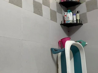 Indian Mom Shower Striptease