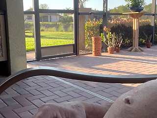 Morning Patio Masturbation