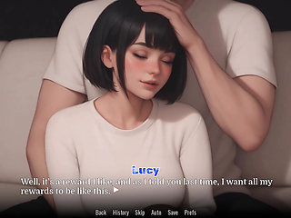 Obsessed Lucy #4, She Uses Her Feet, Animated Cute Roommate Porn Game