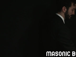 MasonicBoys - Sexy Ethan Tate used and barebacked hard by 3 suited men