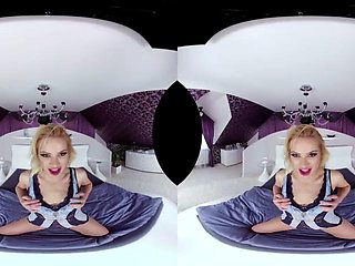 Blonde ride ft. Cherry Kiss: Blowjob, Cowgirl  Missonary VR Porn