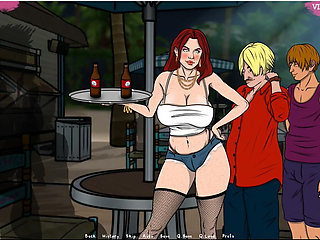 Lust Town - Gameplay - Roleplay - Amanda Works in Bar and Gets Exposed Herself