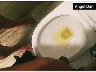 Hot Blonde Makes Gentle Help For Man Cock In Pissing