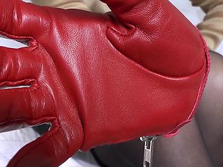 Intense Sniffing of My Red Leather Gloves, Lady Victoria Valente