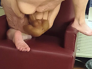 Fat Whore Rides You in the Chair Cums Squirting Everywhere