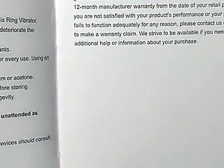 Paloqueth vibrating penis ring with wings unboxing and demo with creampie