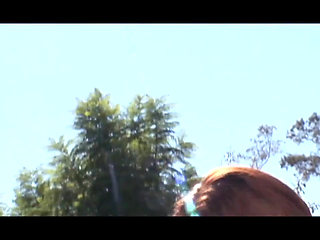 Lesbians on a summer day play erotic games.