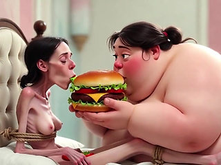 Extremely Skinny Vs Massive SSBBW Feeding Session