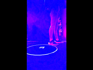 Women Feel Hot Being in the Gym and Touch Each Other in the Bathroom