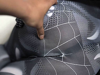 Spiderman cosplay in bottle plug into pussy