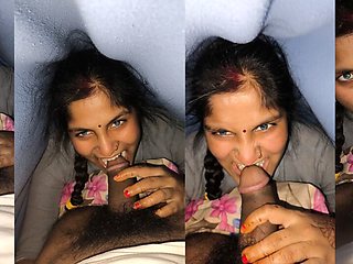 Cute indian Monster suking dick