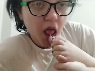Double Amputee Sucks Her Foot Foot Fetish