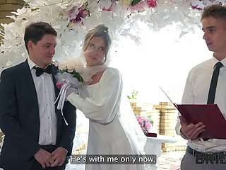 Bride’s anal wedding with the bold master of ceremony while the groom to be watches
