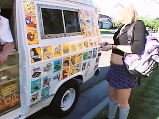 Sexy Ice Cream Scene-4_blonde Teen with Small Tits Gets a Load in the Ice Cream Truck