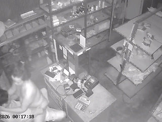 Cheating in a dark place with an ex-girlfriend, it turns out that there is a hidden camera.