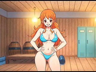 Lusty Buccaneers Parody Hentai Game Ep.2 Nami is stripping for the right amount of gold !