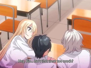 Busty Anime College Babes Threesome - Blonde Hentai Sex