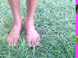 Sarah Pisses Herself Outside in Her Bikini. Broadcasting on Chaturbate, Sarah Lets Her Little Cock Squirt.