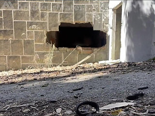 Exploring an Abandoned Building, 2 Amateur Boys Remove Their Clothes and One Starts to Bust a Nut