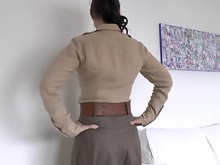 Exciting Belt Try-on with a Linen Skirt, Part 3, Lady Victoria Valente