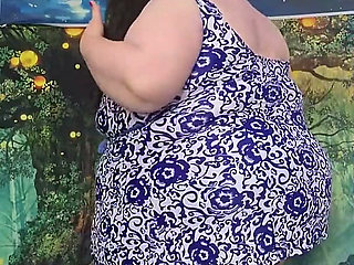SSBBW Giant Fat Body Swim Suit with Help