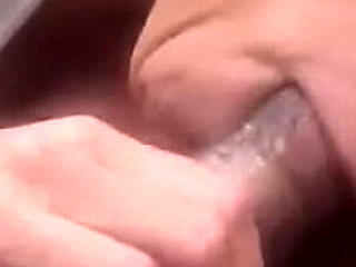 Blonde MILF Step Mom Deep Throats BBC in Car - Public Blowjob & Swallow