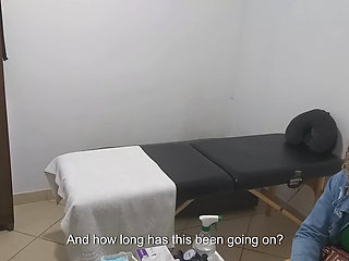 Real Doctor Examines the Patient's Anus and Breasts
