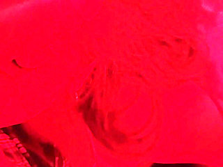 Horny Latina MILF in Red Light Spits on Cock, Sucks Balls, Gives Handjob and Facial Cumshot