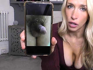 Gorgeous blonde reacting to small cocks