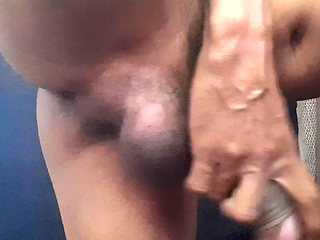 Cock Handjob Big Black Indian Man Fuck Close up