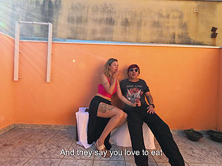 A Meeting Between a Slut and a Blind Man in the Square.