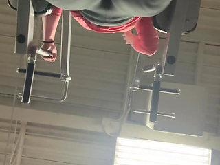 First Time Gym Orgasm!! Cumming at the Gym From an Ab Workout