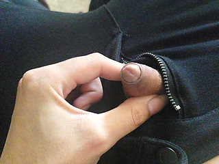 Two finger to stroke barely even dribbles.