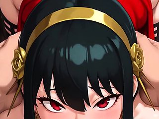 Blonde ass grabbed on sunny bed black hair blowjob paizuri