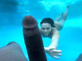 Teen Amateur Gets Crushed by Monster Black Cock Underwater