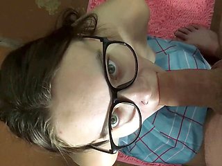 Are you going to deep-throat or chat? My girlfriend can't suck with her mouth closed!