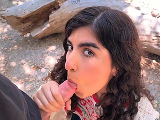 Blazing hot Latina Alex Jett gives wild blowjobs in raw reality