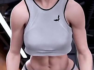 I Accidentally Fuck My Gym Trainer While Working Out and Her BF Comes in!