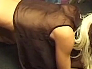 Blindfolded Blonde MILF Bound for Sensual Spanking