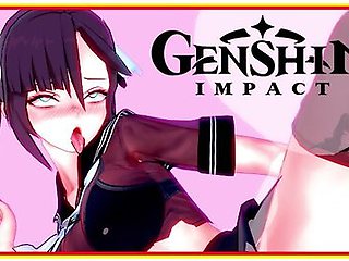 Car Toon In Genshin Impact - Mona In School Uniform