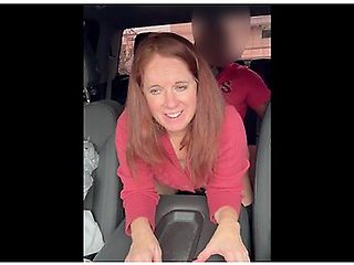 Husbands Friend Was Too Big To Suck Off So I Rode Him In A Parking Lot Instead
