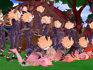 Genshin Impact - Genshin Girls in Hilichurl Beach Camp - Rough Sex - 3D Hentai Animations