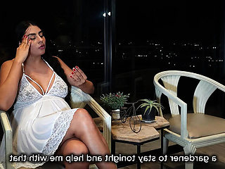 Horny Latina Melani Rincon Gives Her Pussy To The Gardener In Doggy Style Threesome