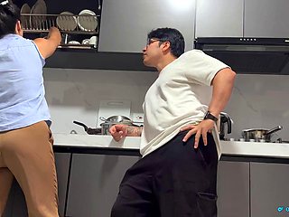 Roxxan Gets Rough Pounded in Kitchen as Brothers Cuckold Wife