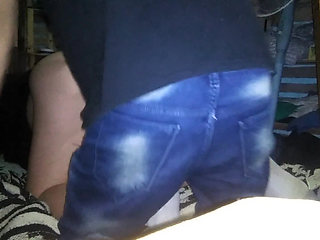 Fingering a Whore in the Shell with a Pink Thong