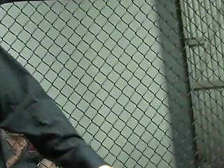 Brunette teen gets facial in the boxing ring